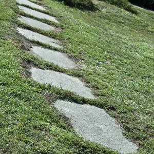baldosas de cemento para cesped