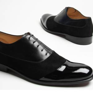 zapatos de cuero combinados