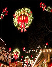 Corona iluminada colgante