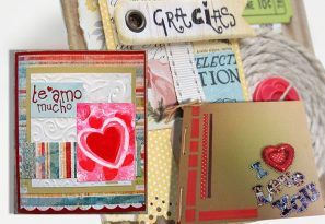 fotos de tarjetas collage hechas a mano para tu hombre en el dia de san valentin