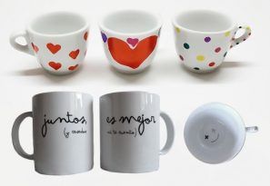 tazas pintadas a mano