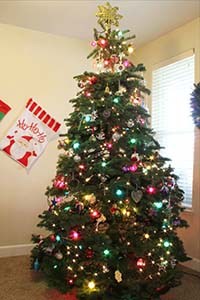 decoracion arbol navidad clasica