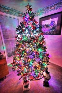 decoracion arbol navidad led