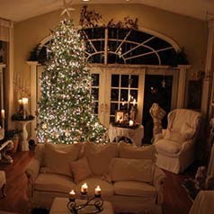 decorar habitacion navidad living