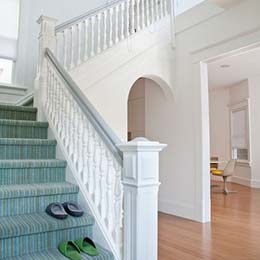 alfombras de pelo corto escaleras