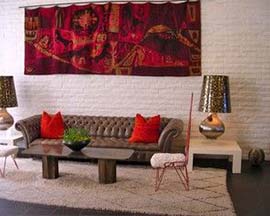 alfombras marroquies colgadas