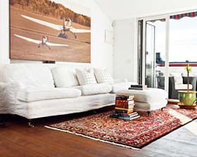 alfombras tipo persa living