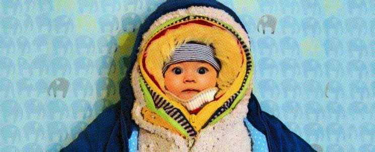 Consejos para vestir a un bebé recién nacido en inverno