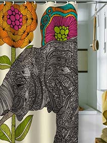 diseños de cortinas de baño