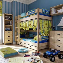 decoracion interior habitacion infantil juguetes