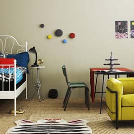 decoracion interior habitacion infantil mesa