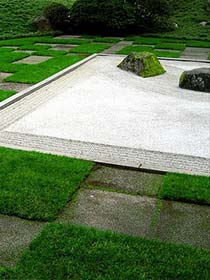 decoracion zen interior pasto