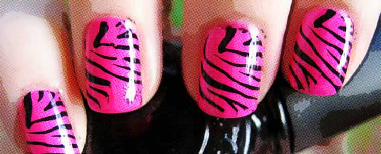 diseños de uñas animal print