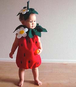 disfraz bebes frutilla