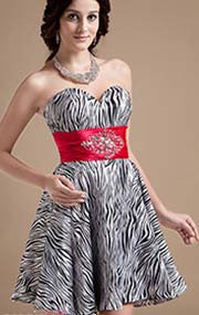 vestido de fiesta de 15 animal print zebra