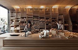 decoración locales madera