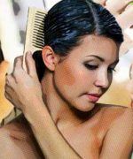 caída de cabello femenino
