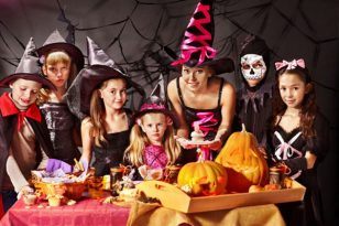 fiesta haloween familia