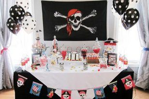 fiesta piratas comida